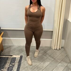 SHEIN Chocolate Brown Women's Jumpsuit